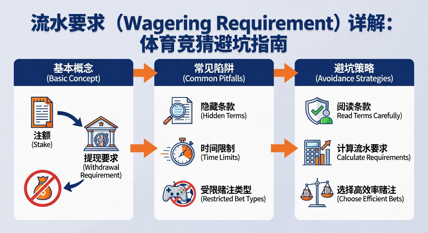 流水要求 wagering requirement 计算与体育玩家要点